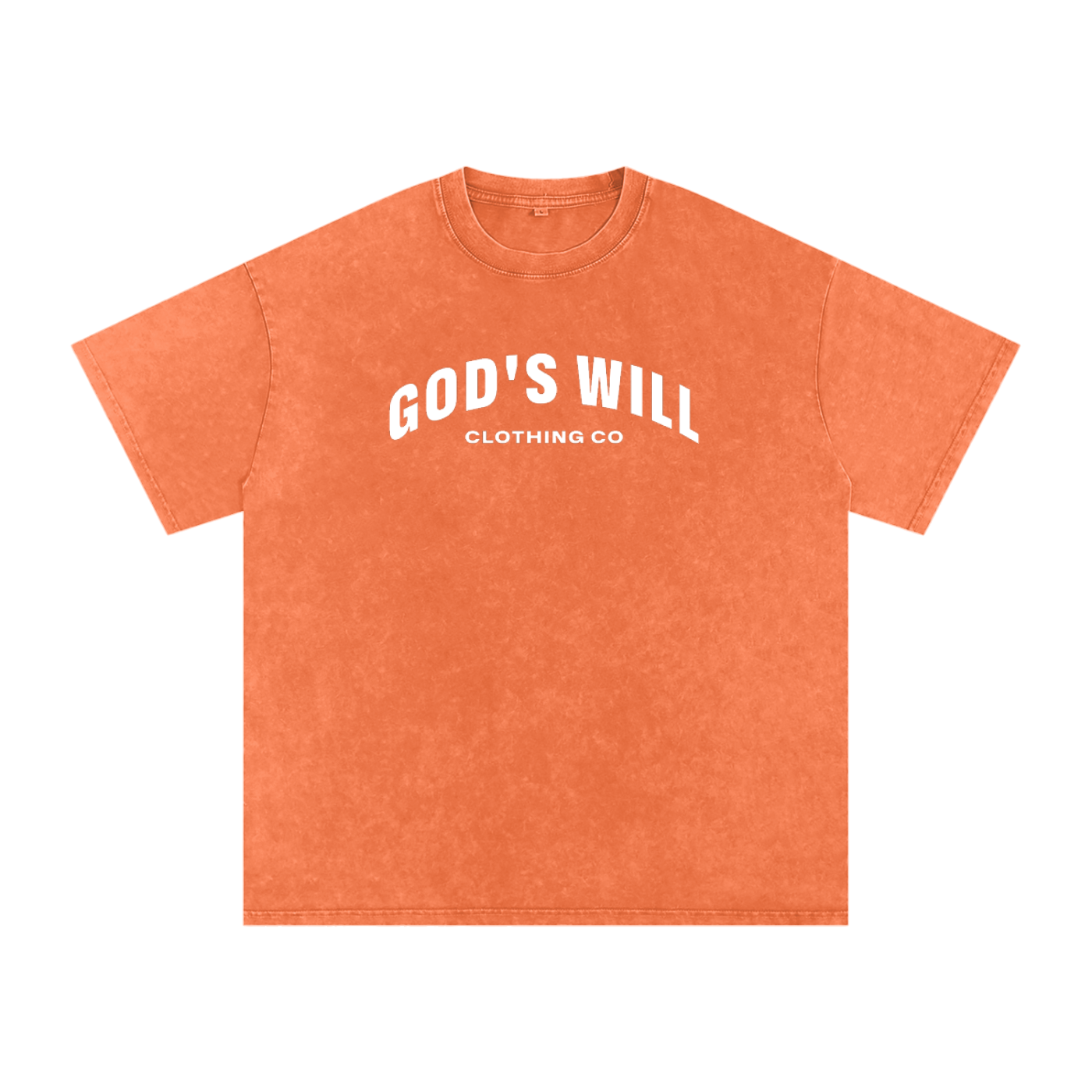God's Will Snow Washed Oversized Tee