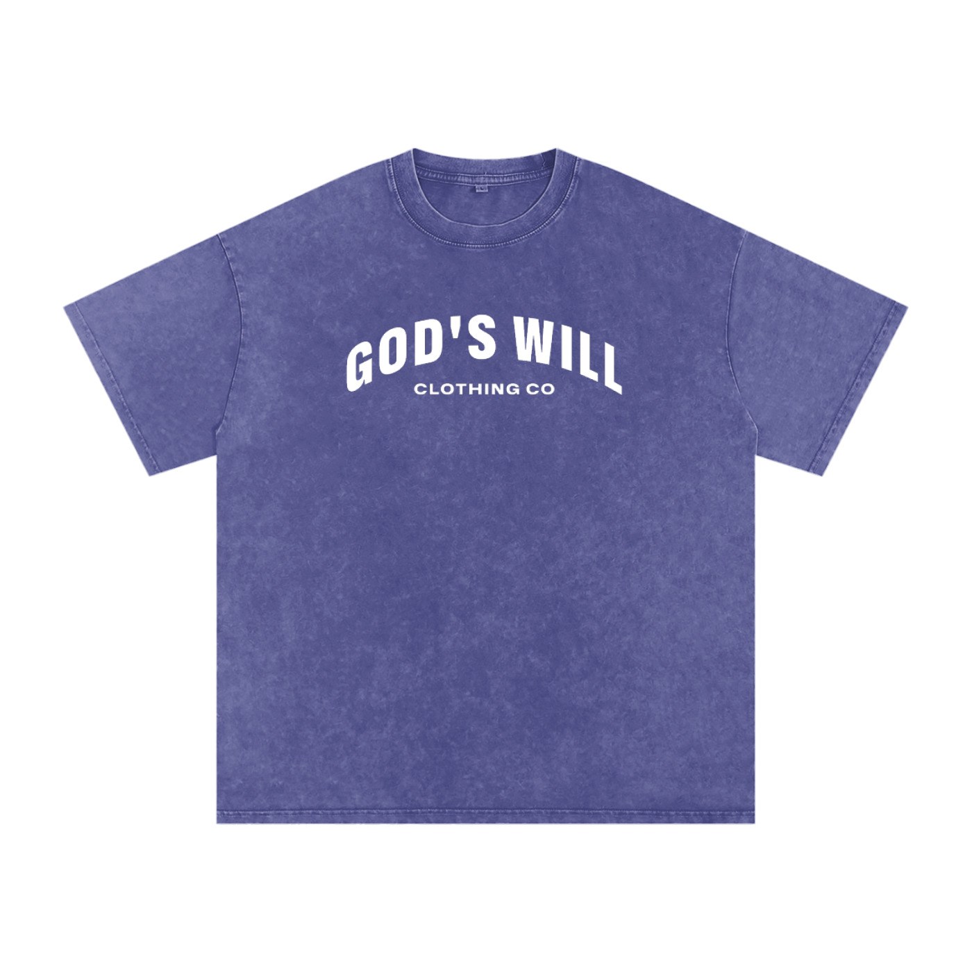 God's Will Snow Washed Oversized Tee