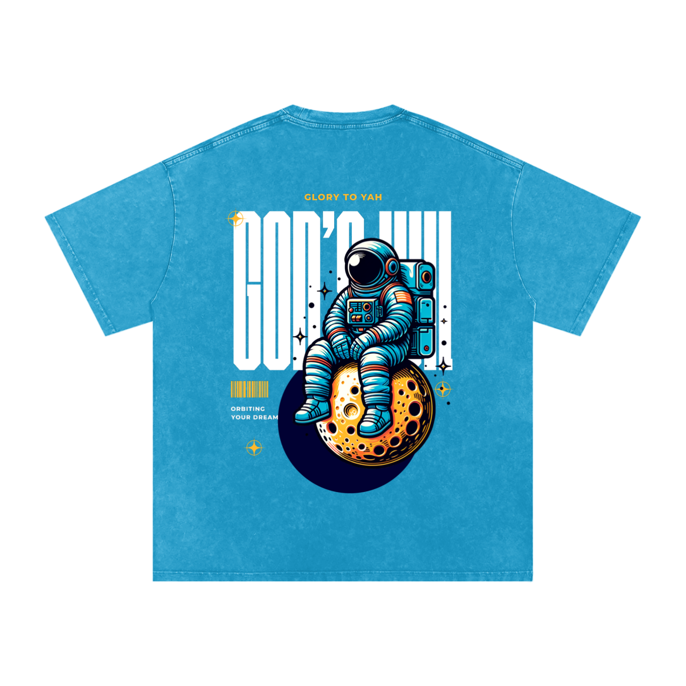 God's Will Snow Washed Oversized Tee