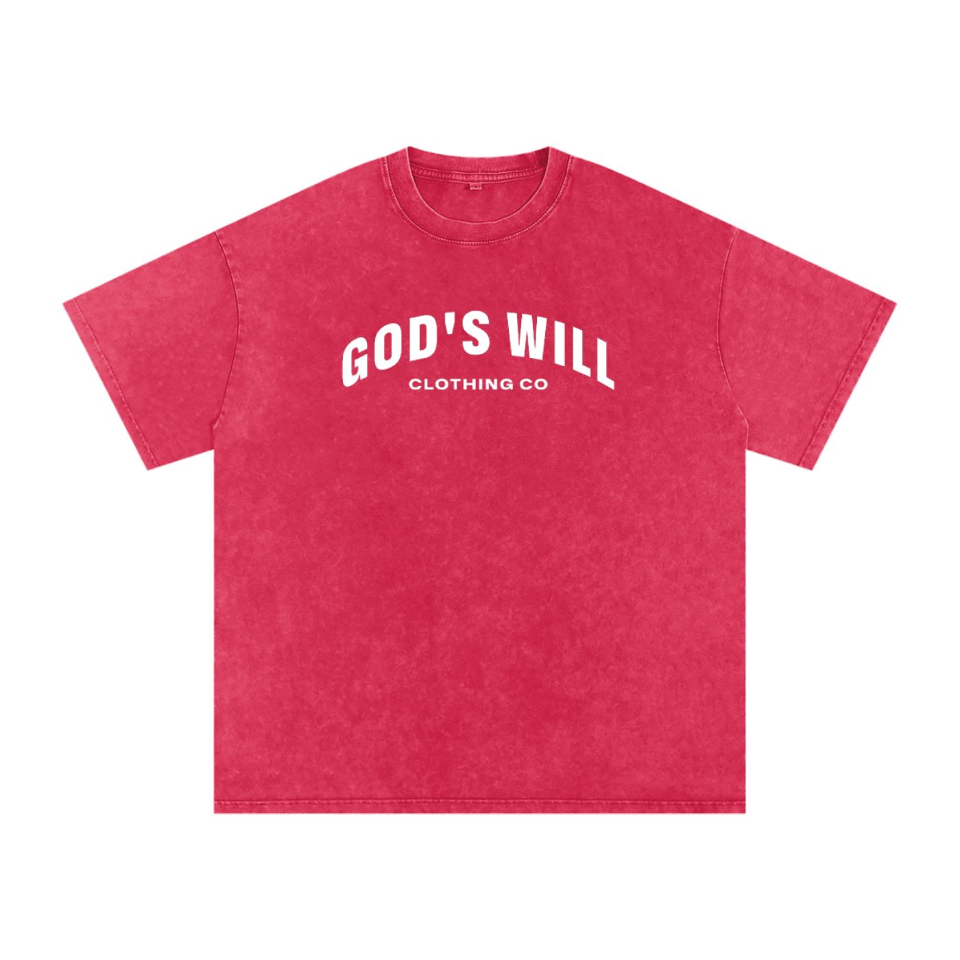 God's Will Snow Washed Oversized Tee